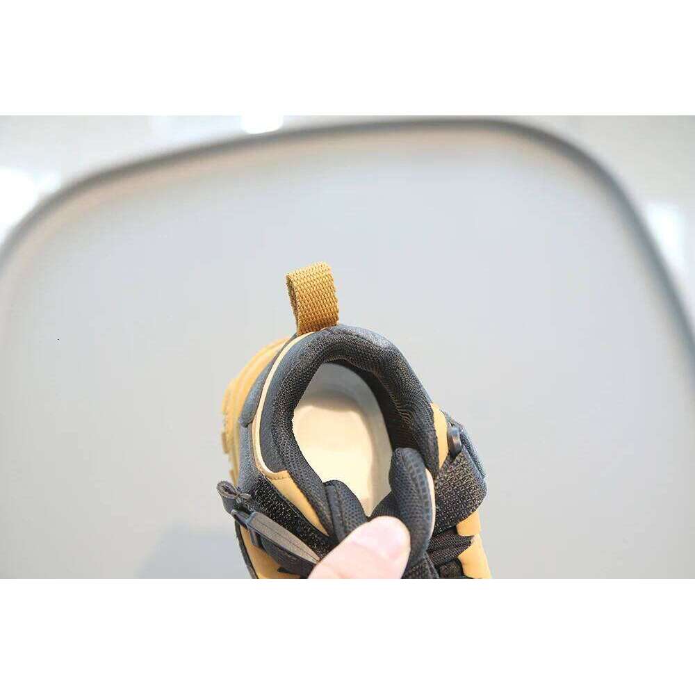 PU Leather Sport For Children Waterproof Hiking Tactical Kid's Sneakers Anti-slippery Boy's Girl's Running Shoes 26W0224