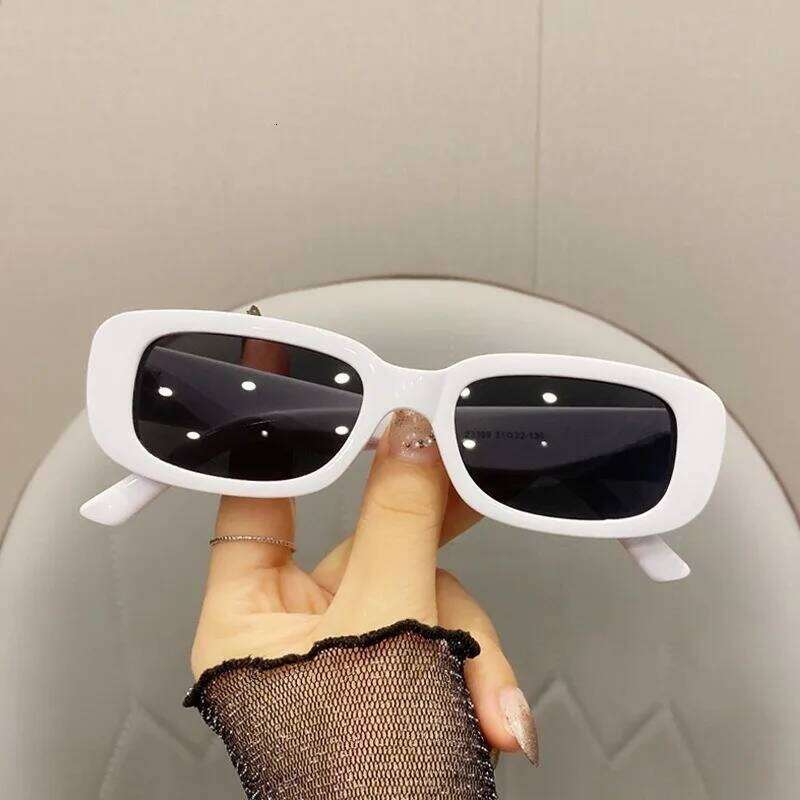 Korean Rectangle Sunglasses Fashion Fun Cute Ladies Eyewear Jenny Style Sun Glass 26W0224