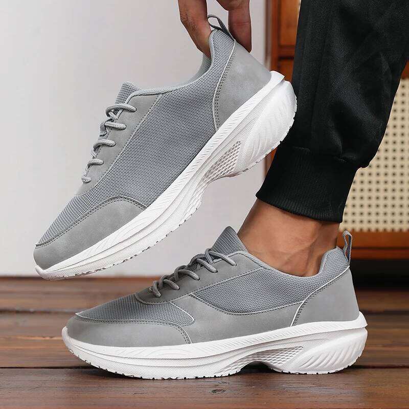 Wide Toe Unisex Breathable Mesh Platform Sneakers Fashion Comfortable Minimalis 2025 Outdoor Non-Slip Walking Shoes