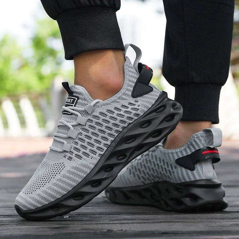 Men's Running 2025 Soft Soled Breathable Anti-Odor Shock-absorbing Mesh Shoes New Outdoor Walking Training Tennis Sneakers