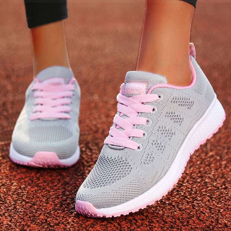 Flats Fashion Lightweight Lace Up Nurse Round Toe Sneakers Women Shoe Walking Shoes Woman Plus Size 26W0224
