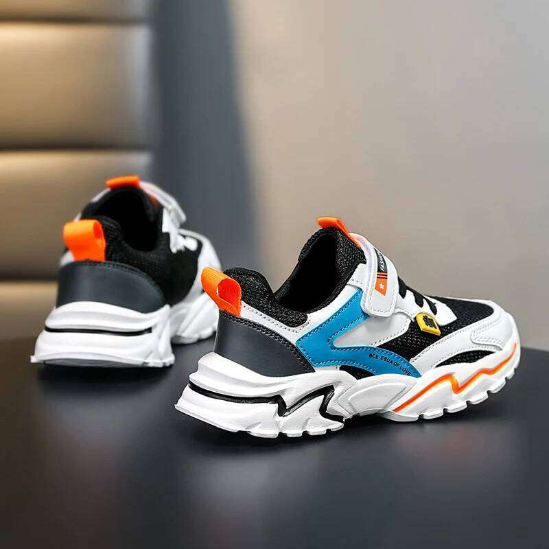 Boys' Summer Mesh Breathable Sneakers Anti-Skid Outdoor Tennis Shoes for Children Sport Running Size 28-39 26W0224