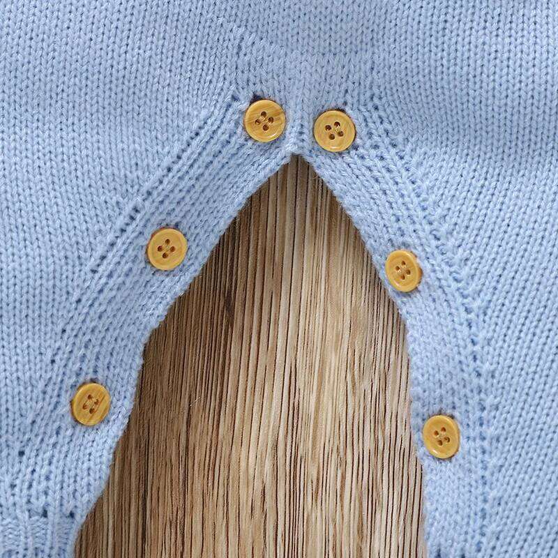 Soft Autumn Winter Girls Rompers + Hat Outfits Multi-colors Available 0-9M Knitted Acrylic Newborn Baby Bodysuit Jumpsuit 26Y0224