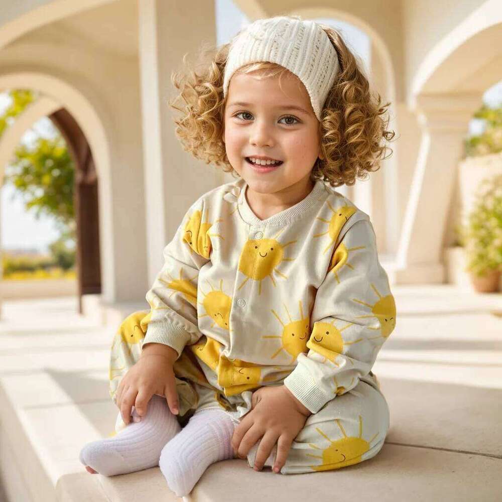 Sanlutoz Casual Baby Rompers Long Sleeve Infants Jumpsuits Cute Autumn Winter Printing Clothes 26H0224