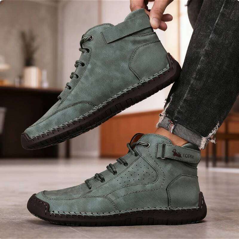 New Men's Leather Men Design Sneakers Hot Sale Moccasins Walking Flats Casual Male Work Shoes Homme Zapatos