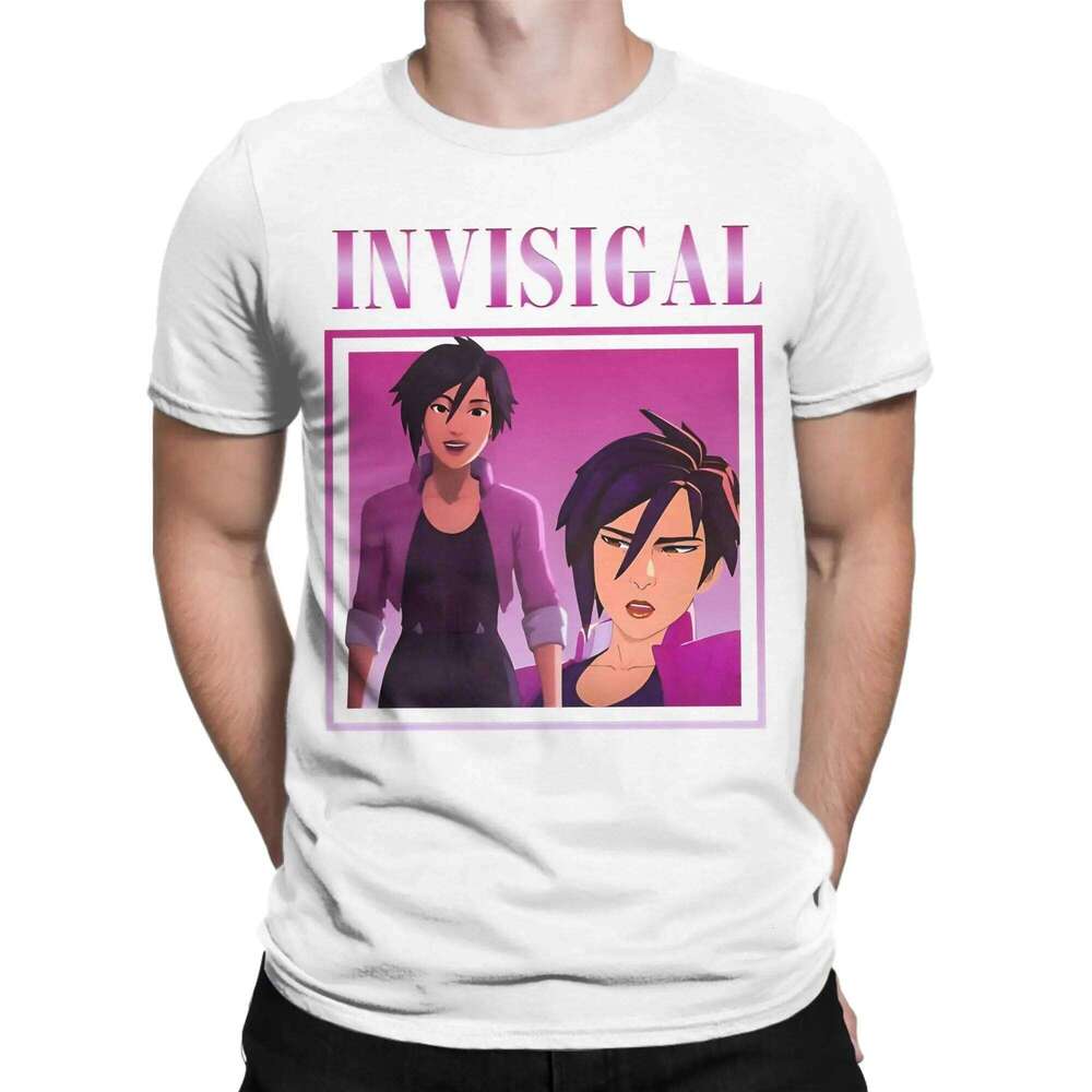 Vintage Invisigal T-Shirt for Men Women Dispatch Game Novelty 100% Cotton Tees Round Neck Short Sleeve T Shirt Printed Clothes H260224