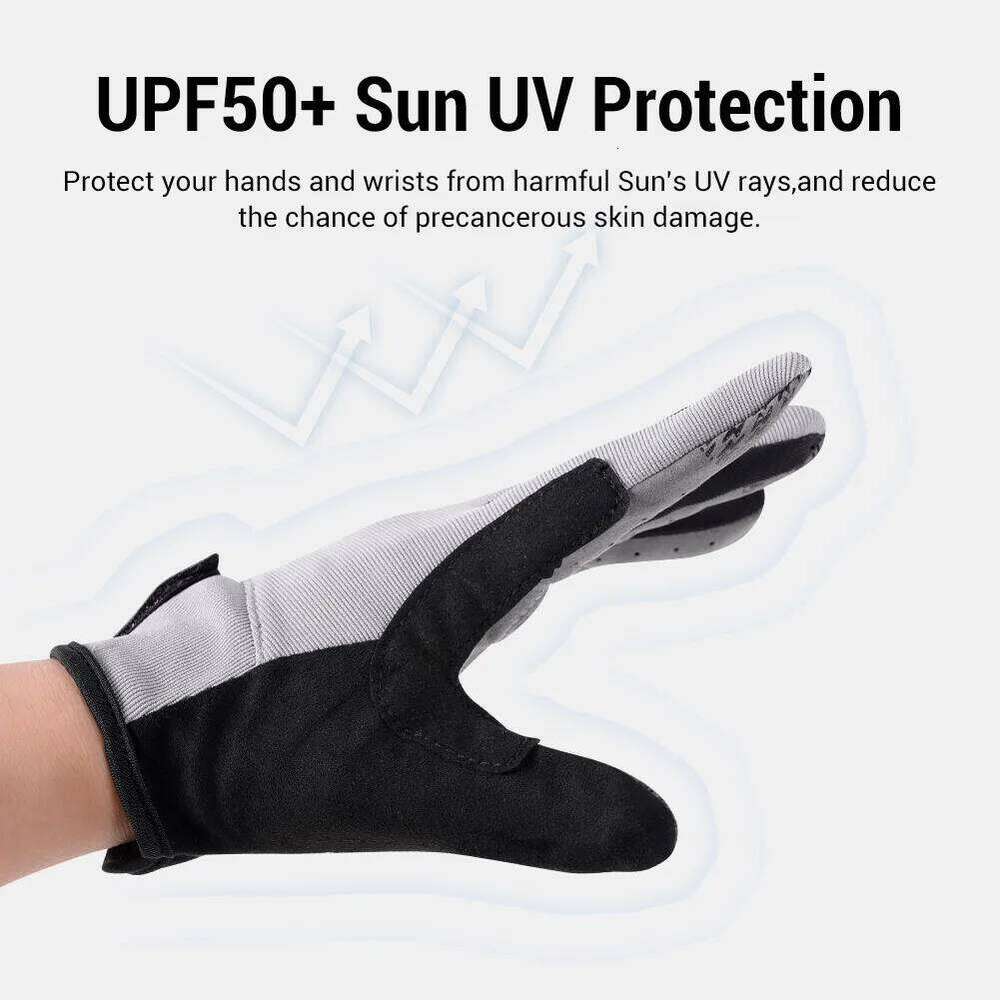 Noeby UPF50+ Sun UV Quick-drying Anti-slip Outdoor Kayaking Cycling Fishing Protection Sports Gloves 26H0224