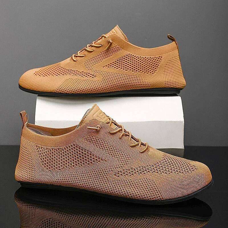 MAEDEF New 2025 Mens Thin Bottom Home Casual Slippers Breathable Men Shoes Comfortable Walking Lace Up Indoor Male Shoe