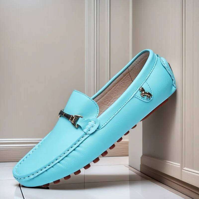 MAEDEF Formal Dress Business Casual for Wedding Party Office Shoes Soft PU Leather Loafers Men