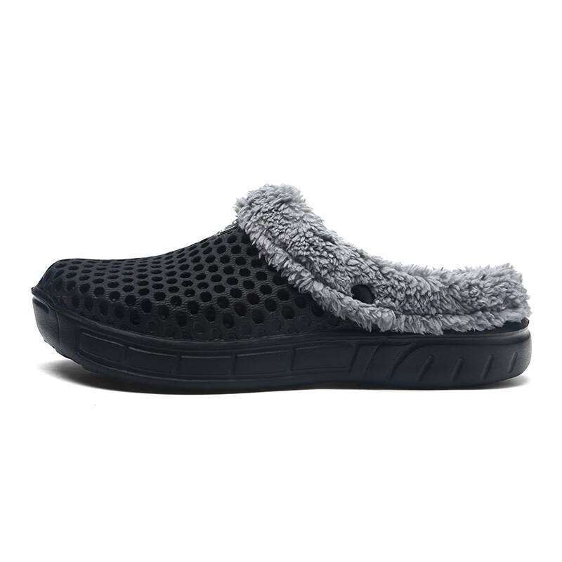 MAEDEF Winter Women Indoor Warm Shoes Non Cotton Pantoffels Casual Clogs Slip on House Floor Slippers for Men