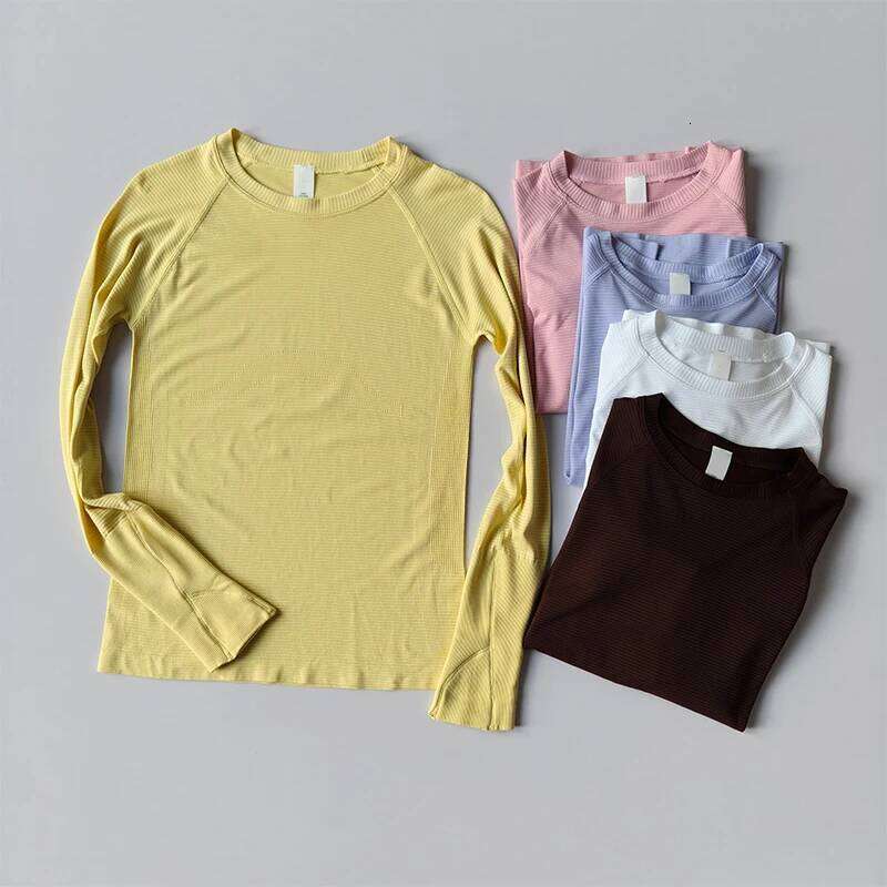 Women's Outdoor Sports Shirt Yoga Wear Fitness T-Shirt Running Workout Top Female Long Sleeves Sportswear Exercise Gym Clothing 26Y0224