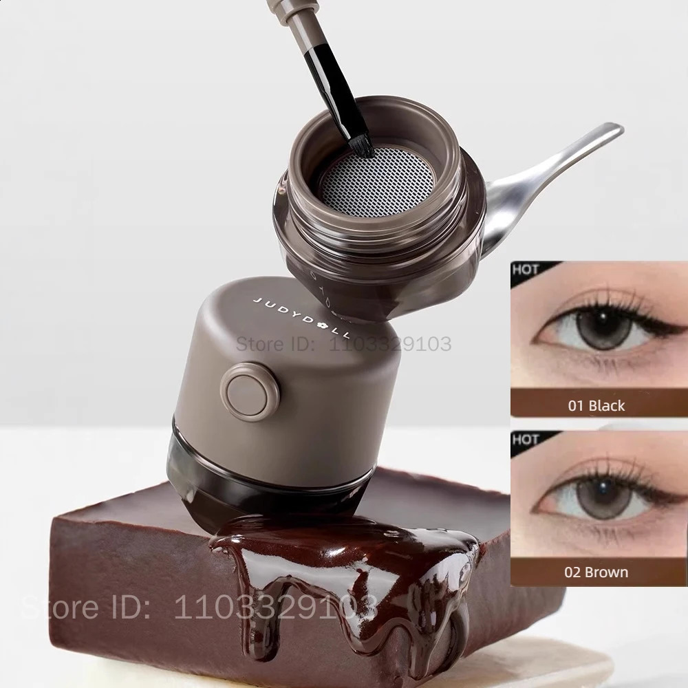 Judydoll Cushion Eyeliner Gel Black Brown Eyeliner Pen Waterproof Smudge-Proof Long Lasting Fast Drying Eyes Makeup Cosmetic 260203