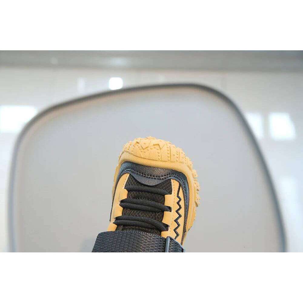 PU Leather Sport For Children Waterproof Hiking Tactical Kid's Sneakers Anti-slippery Boy's Girl's Running Shoes 26W0224