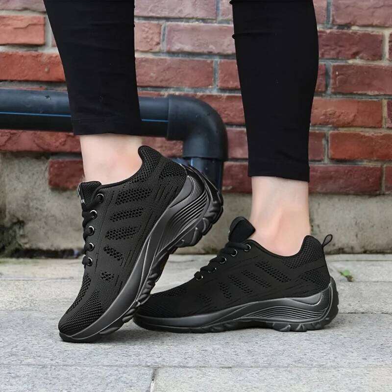 Women's Fashion Running Breathable Mesh Fashionable Design Anti Slip Rubber Sole Outdoor Sports Work Leisure Walking Shoes