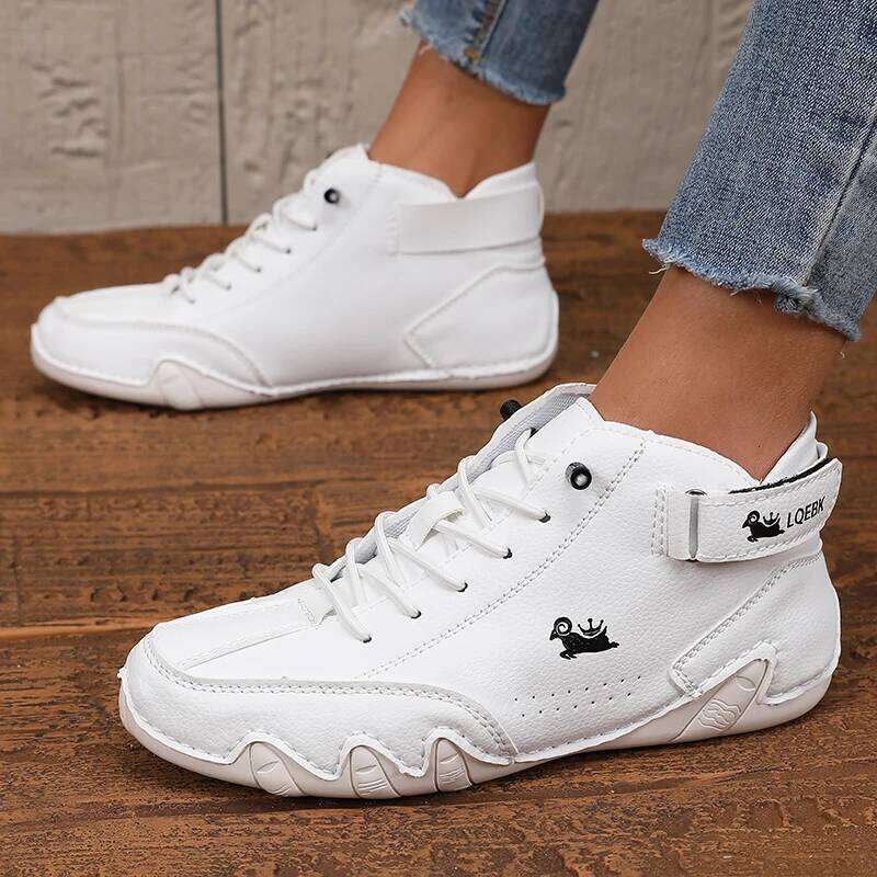 Women's New Lace Up Lightweight Are Breathable Comfortable Suitable for Daily Anti Slip Retro Walking Casual Shoes