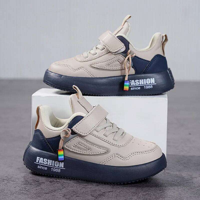 Boys Tenis Children Fashion Luxury Leather Kids Casual Sneaker Platform Sports Shoes for Boy 4 To 12 Years 26W0224