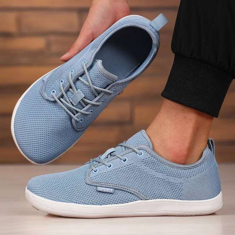 Men's Lightweight Casual Wide Toe Sneakers Non Slip Comfortable Boat Unisex Barefoot Minimalist Shoes