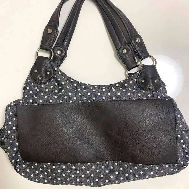 Fashionable Vintage Messenger New Polka Dot Handbag Korean-style Large-capacity Tote Versatile Comfortable Casual Bags Z260224