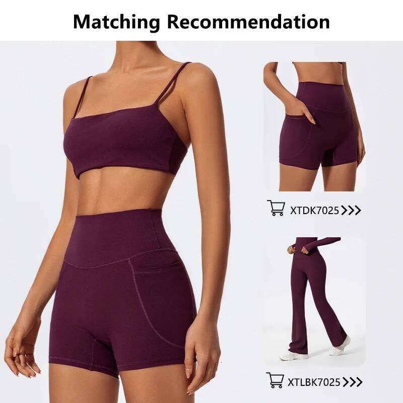 Ctenkevet Sling Yoga Bra Gym Workout Push Up Brassiere Female Outdoors Sports Underwear Women Fitness Shockproof Crop Top 26Y0224