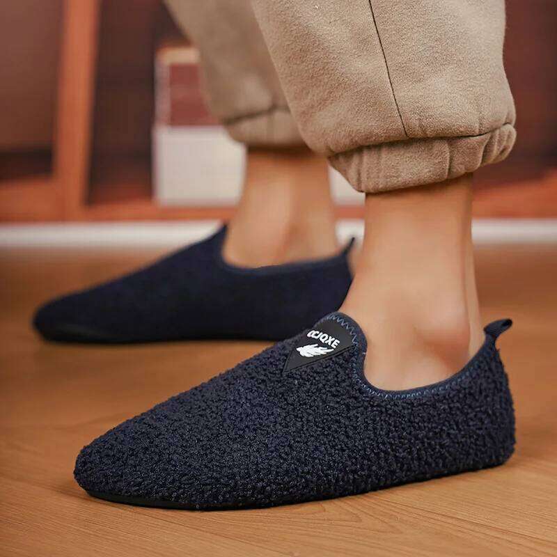 MAEDEF Men Winter Comfortable Women's Cotton Thin Bottom Disigner Indoor Plush Home Slippers Man Warm Shoes