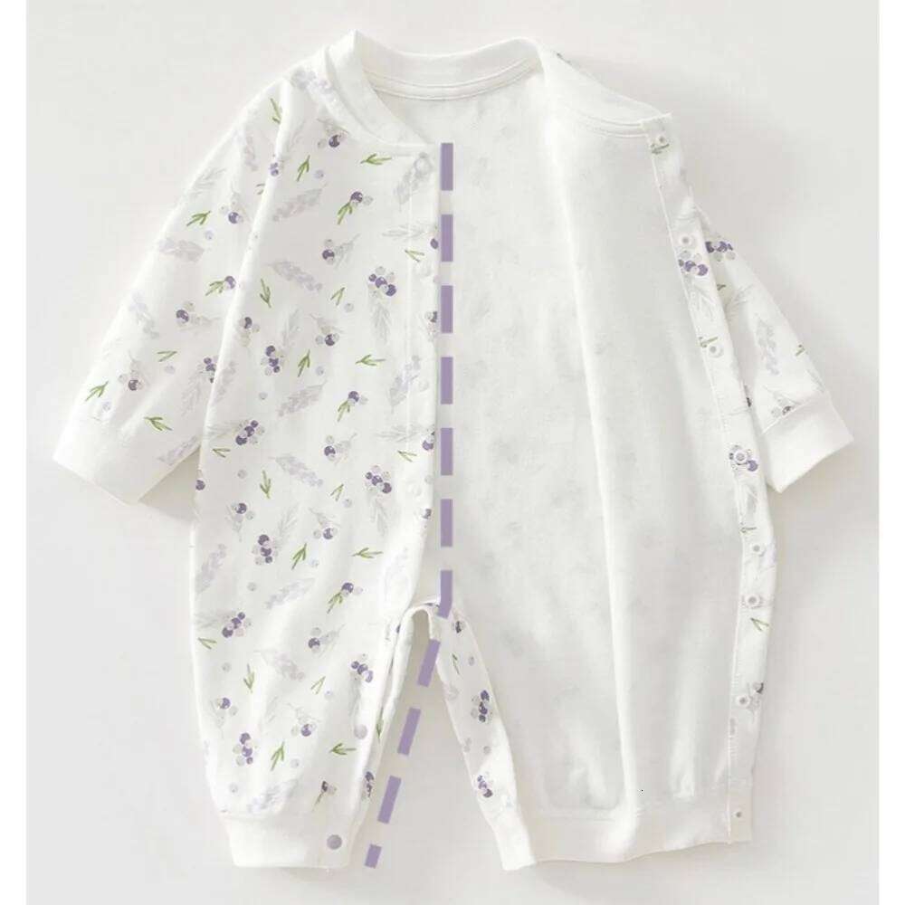 AYNIGIELL Baby Clothes Spring Autumn Pure Cotton Underwear Newborn Onesie Romper Long Sleeve Loungewear Outfit Bodysuit 26H0224