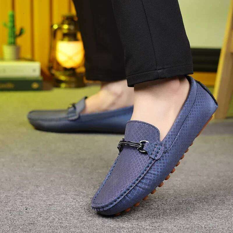 MAEDEF Fashion Business Black Loafers Light Slip on Shoes for Men Elegant Casual Party Wedding Leather Shoe