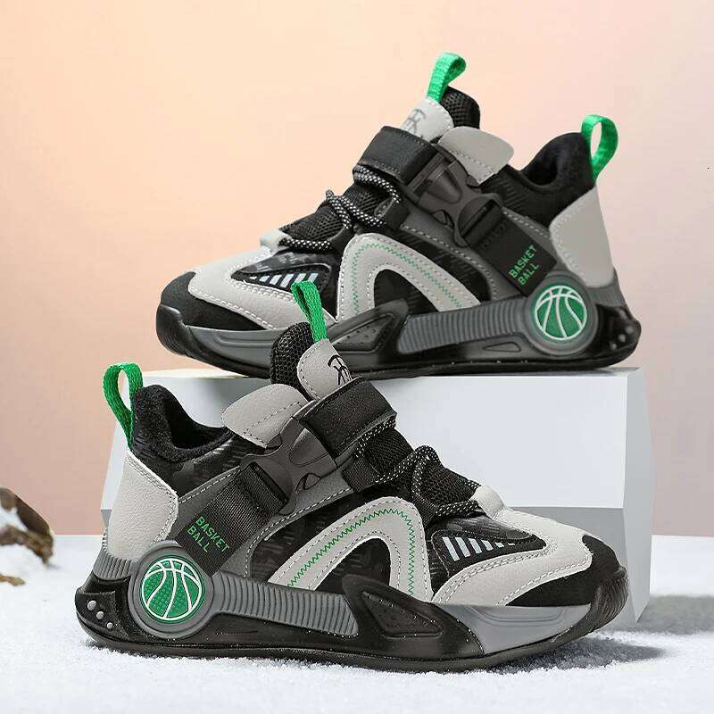 Winter Warm Children Boys Sneaker Fashion Design Kids Cotton Casual Sports Tennis Shoes for Boy 26W0224