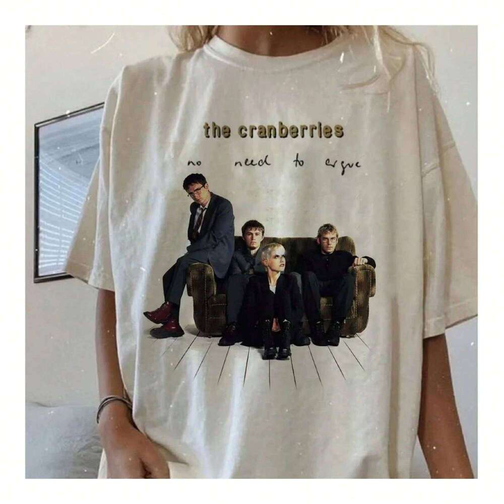 New Rare The Cranberries Band Gift Family Unisex Short Sleeve Cotton T-shirt Summer Men Women Retro Y2K Harajuku Vintage Tee Top C260224