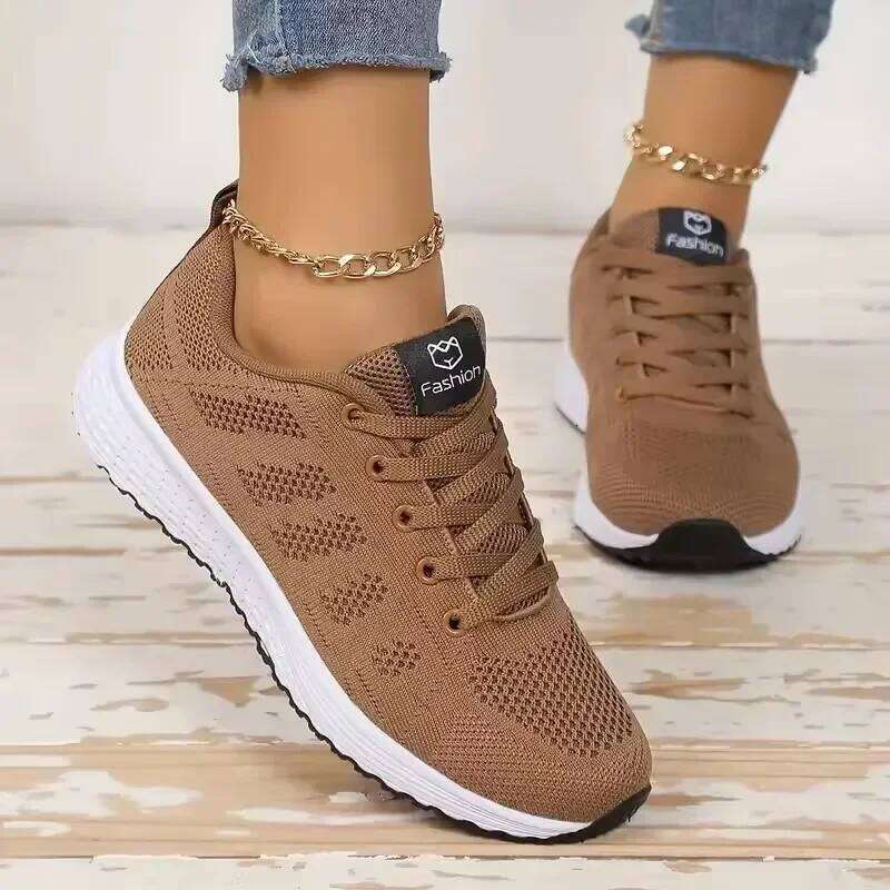 Walking Lightweight Breathable 2025 Women Couple Casual Large-sized36-44 Flats Sneakers Men Shoes