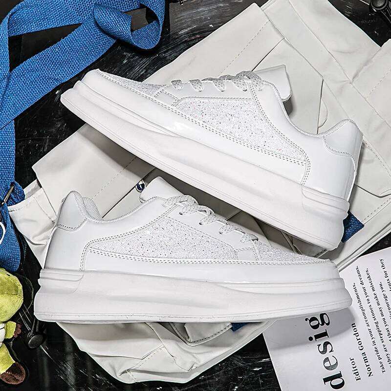 MAEDEF Men's Sheos White Sneakers Breathable Lightweight Sport Shoes for Men Beach Walking Comfortable Vulcanize Shoe Footwear