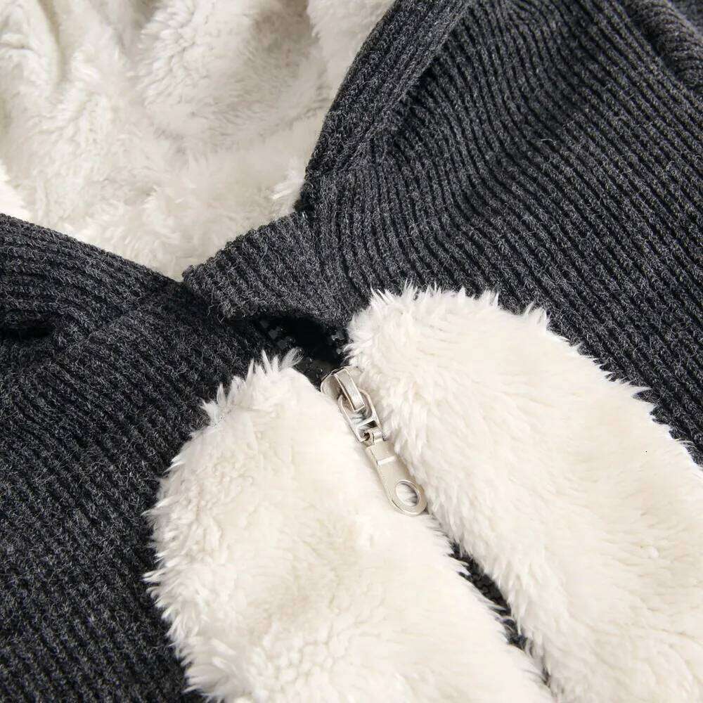 Sanlutoz Cute Warm Winter Baby Thicken Rompers Toddler Kids Bunny Jumpsuits Clothing Hooded 26H0224