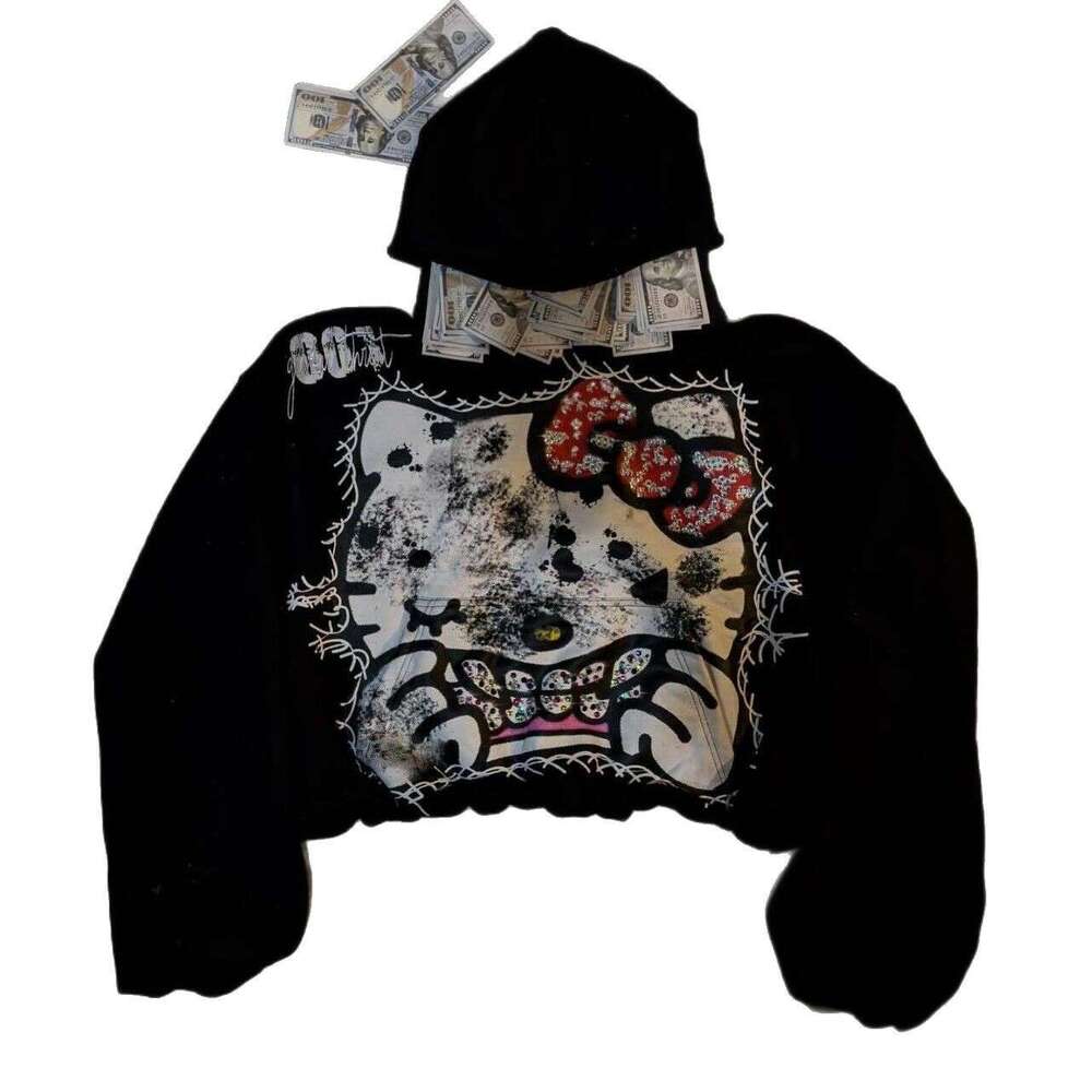 New Style European American Trendy Brand Retro Street Hip-Hop Full-Print Hoodie, Fashionable Casual Pullover For Men And Women