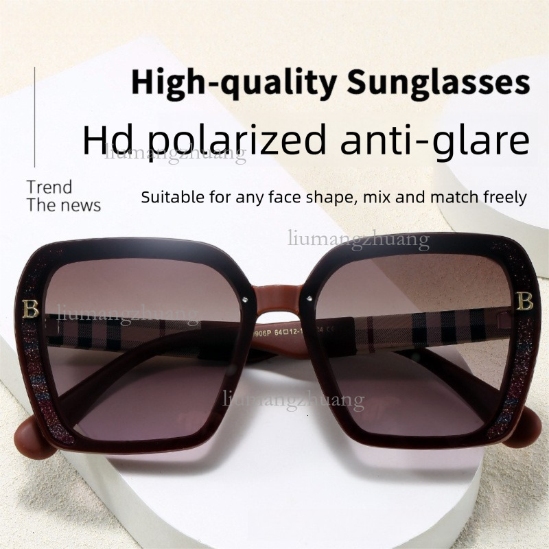 2026 Designer Luxury New Polarized Women's Sunglasses Fashion Trend High End Scratch Resistant Texture Outdoor Sports Glasses Vacation Leisure Ve - view 3