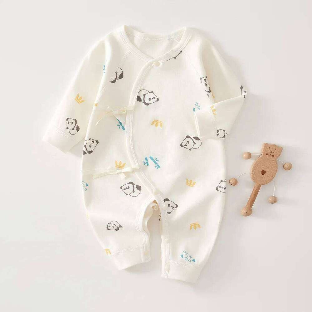 AYNIGIELL High-Quality Newborn Four Season Children's Jumpsuit 0-6M Cute Girl Male Baby Clothing 26H0224