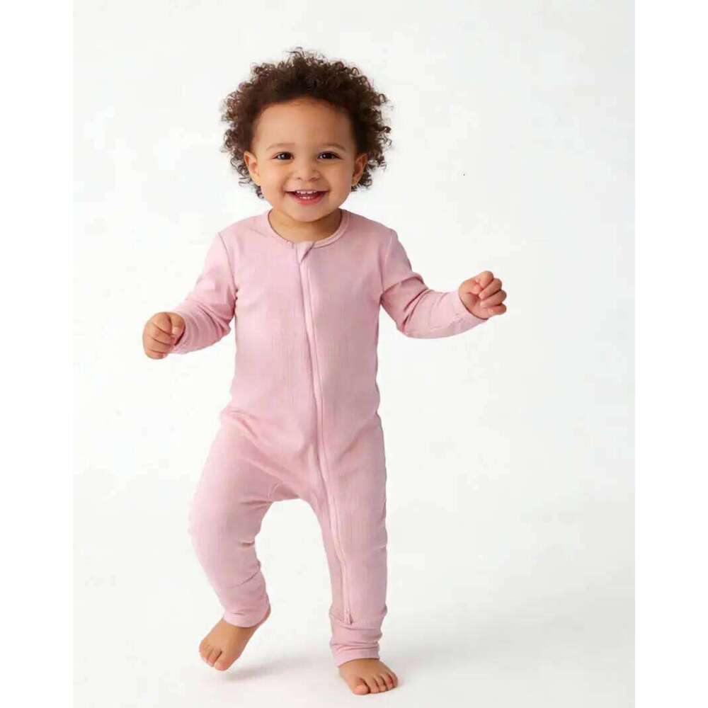 Ultra-soft bamboo fibre baby romper suit Zip fastening For indoor and outdoor wear Baby clothing 26H0224