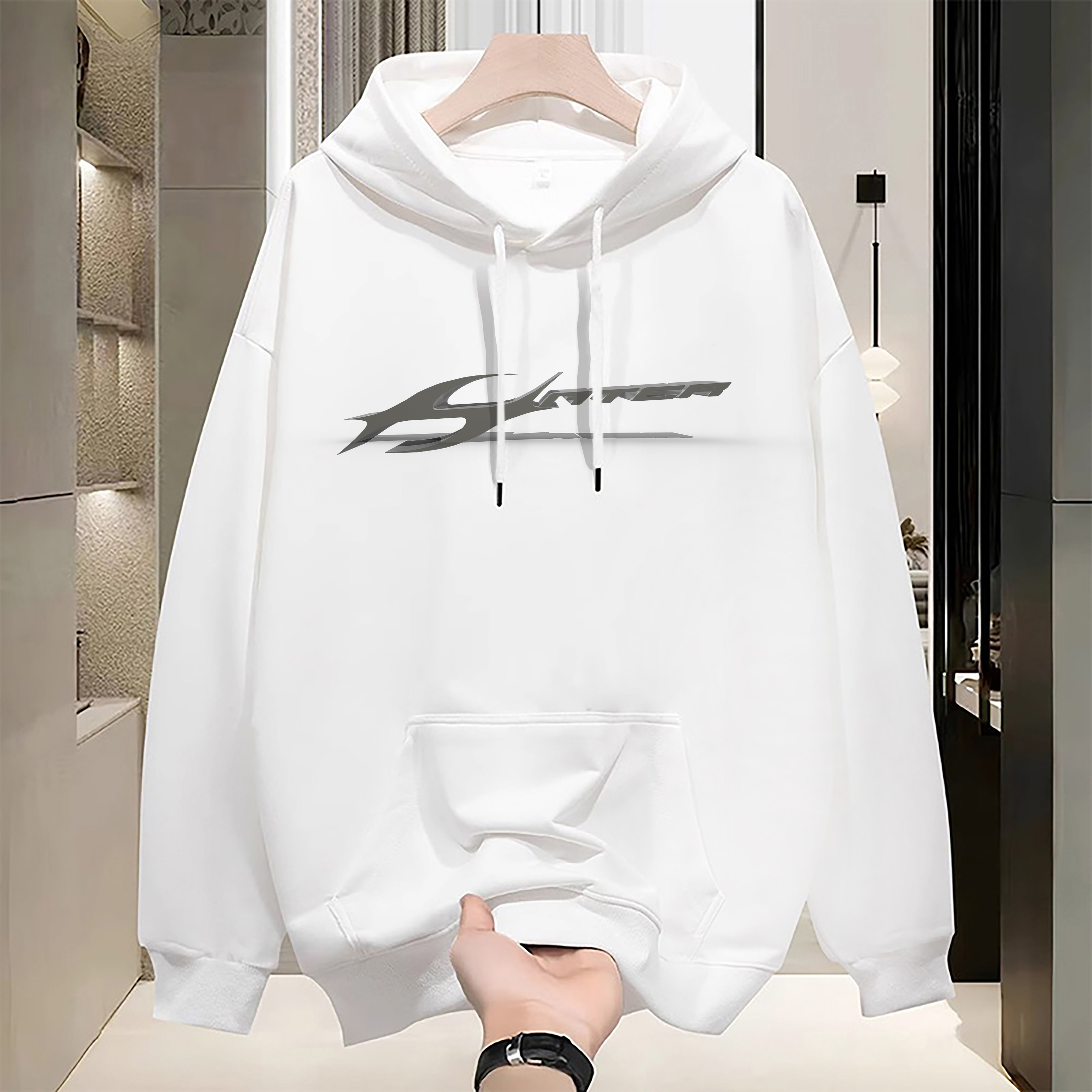 Women's T-Shirt Hoodie, long sleeve New Pure Cotton Versatile Luxury Short-Sleeve T-Shirt for Men and Women