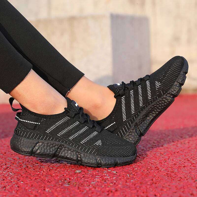 Running Women Sizes 36-46 Mesh Breathable Comfortable Summer Soft Soled Lightweight Versatile Tennis Training Shoes