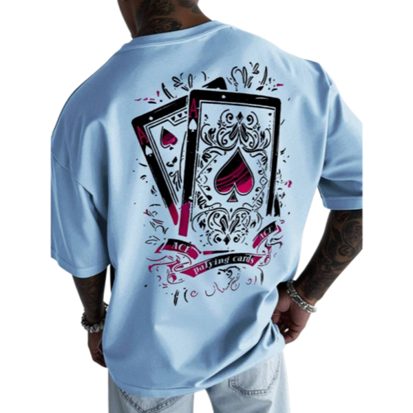 2026 Summer New Style Men's T-shirt Street Casual Fashion Comfortable Soft Breathable Lightweight Pattern Printing
