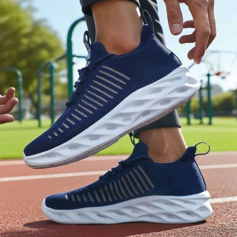 Men's Sneakers Thick Sole Comfortable Casual Lightweight Breathable Brand Running Shoes Luxury Male Tenis Masculino