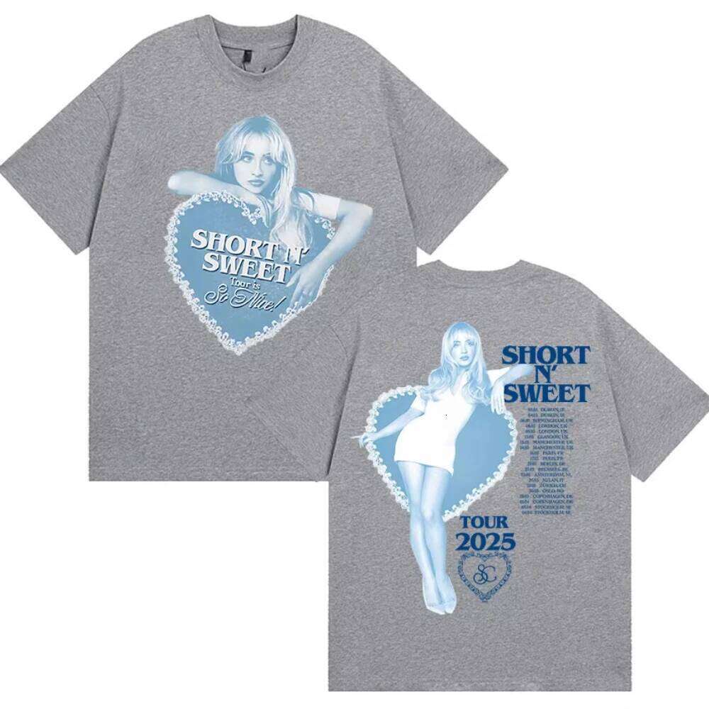 Sabrina Carpenter Tour 2025 Print T-Shirt Short N' Sweet Aesthetic Clothing Men's Women's T-shirts Summer Cotton Tops T Shirts C260224