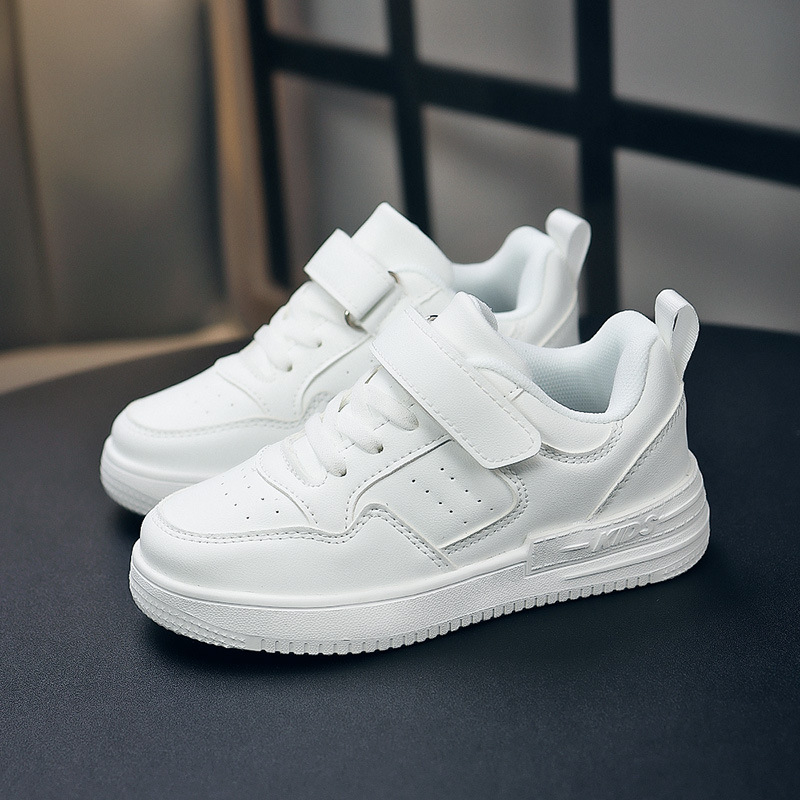 Free shipping Children's Sneakers Kids Fashion White Sports Casual Shoes Boys Girls Non Slip Tennis Outdoor Comfortable Walking Footwear