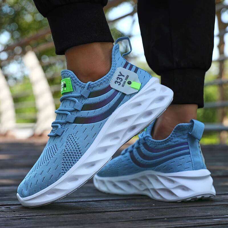 Unisex Breathable Couple Running Fashion Lightweight Walking Mesh Sports 2025 Gym Vulcanized Shoes Female Footwear