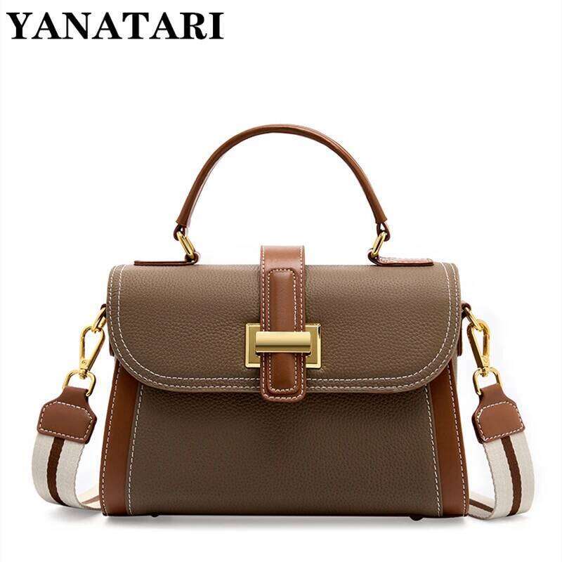 Luxury Handbags Female Crossbody Small Square Shoulder Bag Mom Women Bags New Fashion Genuine Cowhide Leather Satchel