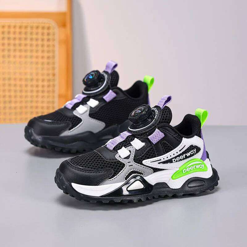 Hot Selling Autumn Balanced Childrens Sports Daily Flexible Lightweight Running Anti Slip Fashionable Casual Shoes 26W0224