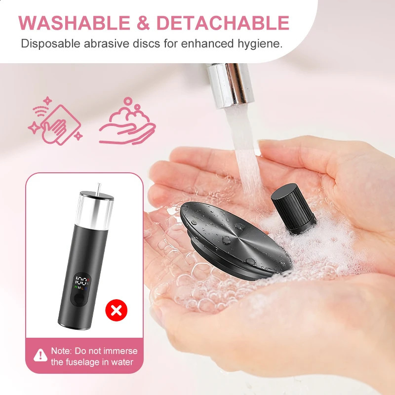 Electric Foot Grinder For Feet 2-In-1 Foot File Nail Polisher Electric Callus r Pedicure File Unisex With Gift Box 260126