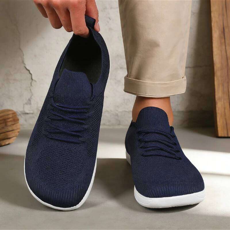 Unisex Barefoot Wide Toe Women Breathable Mesh Minimalist Sneakers Slip on Walking Male Outdoor Casual Shoes Men
