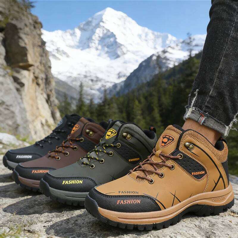 Classic Hiking Boots Comfortable Breathable Anti Slip Shoe Outdoor Mountain Climbing Sneaker Fashion Men Top Quality Loafers