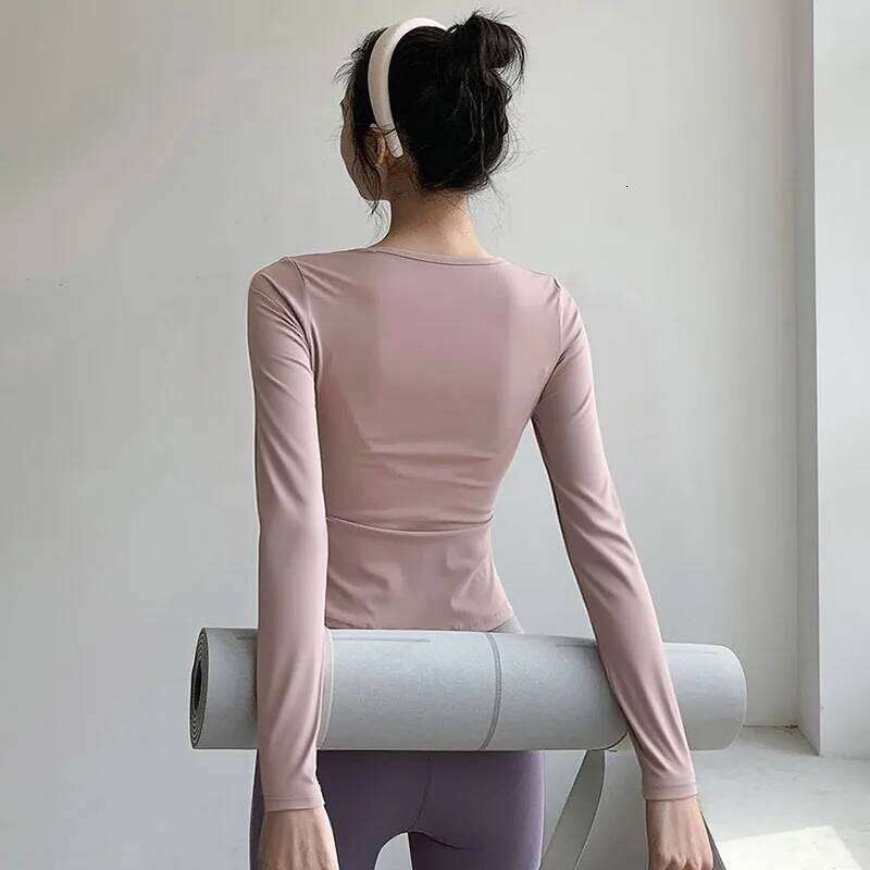 2026 Women's Quick-Dry Yoga Top Long Sleeve T-Shirt for Running and Training in Autumn 26Y0224