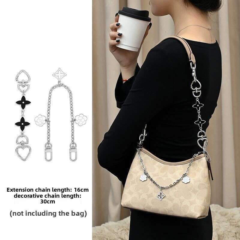 Suitable Coac's New Laurel Small 19 Mini Hobo Bag, Extension For Underarm Shoulder Strap, Extended Decorative Chain