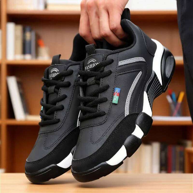 for Men Leather Sneaker Waterproof Casual Comfortable Tennis Sneakers Fashionable Large Four Seasons Versatile Men's Shoes